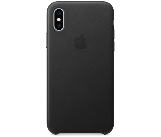 Apple iPhone XS bőrtok fekete 