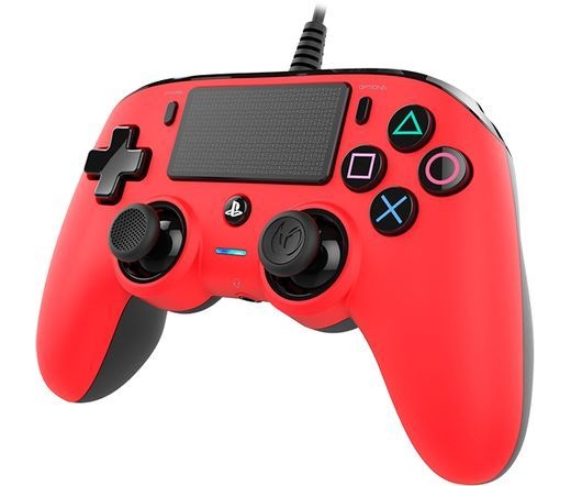 Bigben Nacon PS4 Wired Compact Controller piros