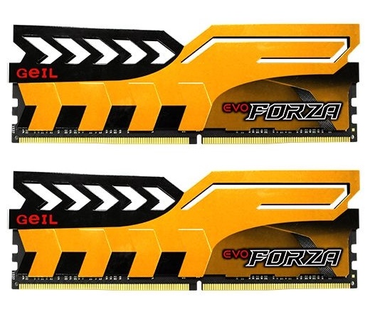Geil Evo Forza DDR4 2133MHz CL15 Kit2 8GB sárga