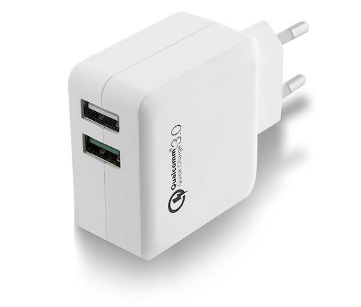 Ewent 2 portos USB töltő Quick Charge 3.0 4A