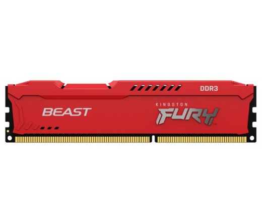 Kingston Fury Beast DDR3 1600MHz CL10 8GB Piros
