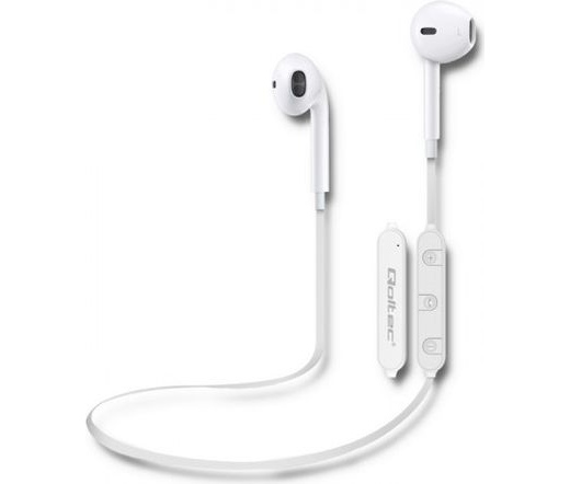 Qoltec in-ear Bluetooth fehér