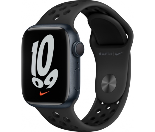 Apple Watch Series 7 Nike 41mm GPS Éjfekete