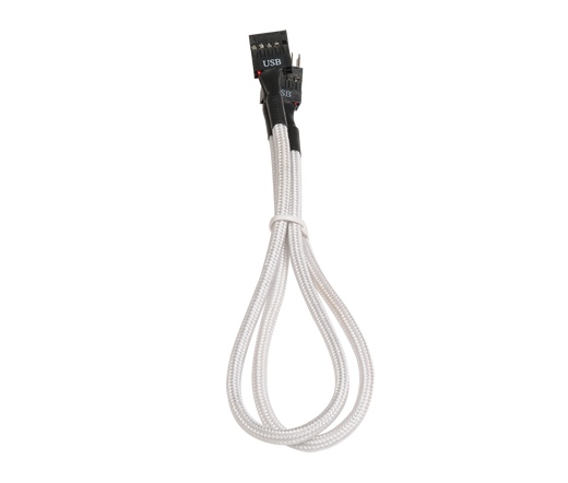 BitFenix belső USB hosszabbító 30cm fehér/fekete