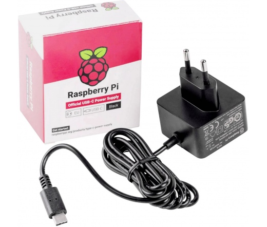 Raspberry Pi 4B USB-C AC Adapter Fekete
