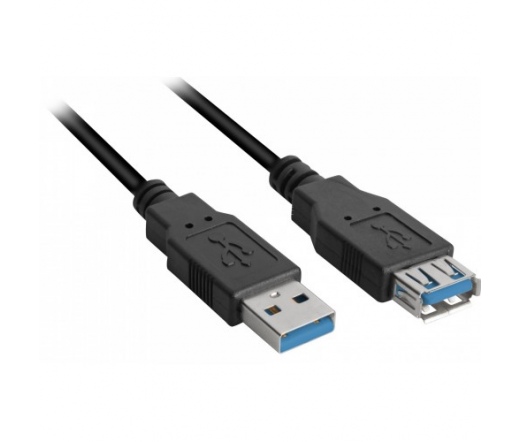 SHARKOON USB 3.0 hosszabbító 2m fekete kábel