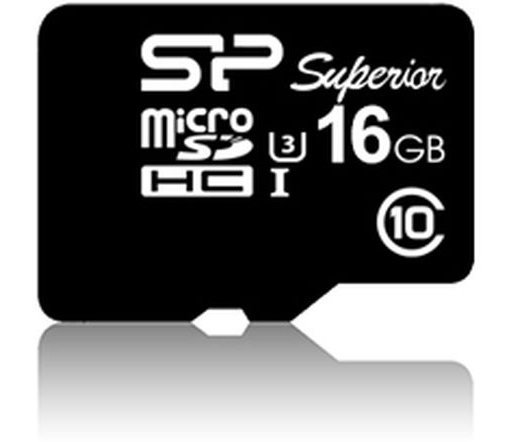 Silicon Power microSDHC Superior UHS-I(U3) 16GB