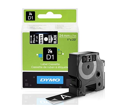 DYMO címke LM D1 alap 24mm fehér/fekete