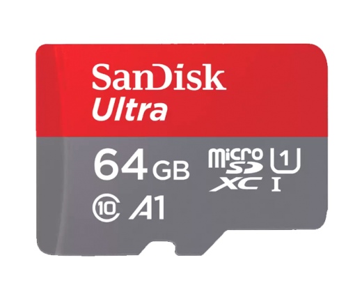 SanDisk Ultra MicroSDXC CL10 A1  64GB + adapter