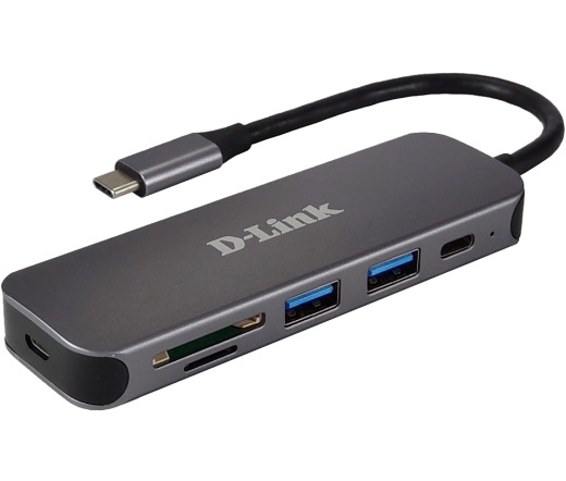 D-LINK USB3.0 2xUSB-A 2xUSB-C SD/microSD
