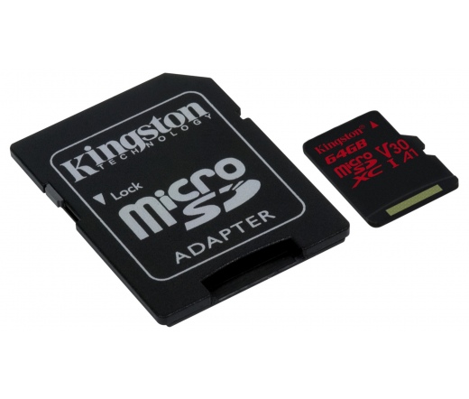 Kingston Canvas React microSD 64GB + Adapter