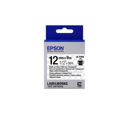 EPSON Label Cartridge Strong Adhesive LK-4TBW Blac