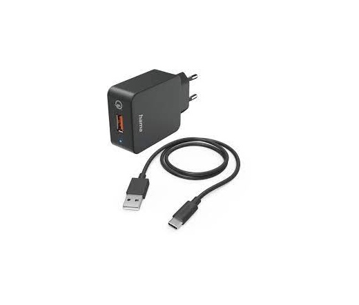 Hama 201625 USB-A Hálózati töltő - Fekete