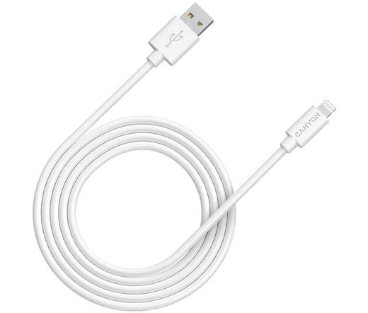 Canyon Lightning/USB-A MFI-12 2m fehér