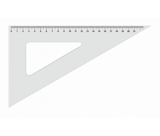 Koh-I-Noor Háromszög vonalzó, műanyag, 60 °