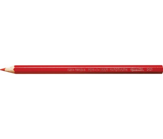 Koh-i-Noor Színes ceruza, hatszögletű, piros 12db