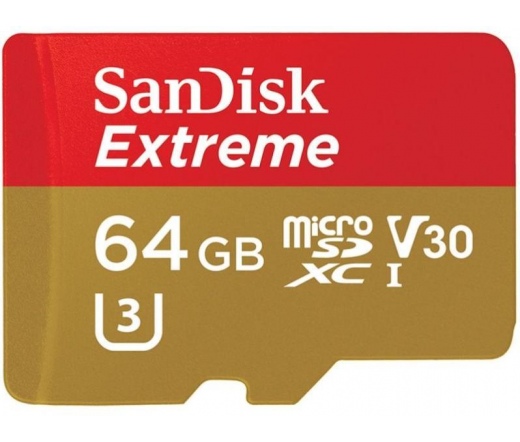 SANDISK microSDXC Extreme 64GB V30 A1
