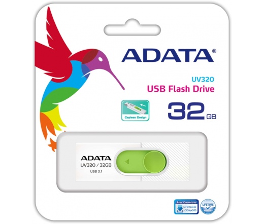 Adata UV320 USB 3.0 32GB Fehér-zöld