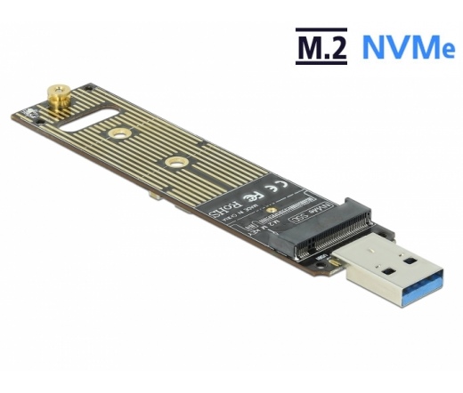 Delock M.2 NVMe PCIe SSD átalakító USB 3.1 Gen 2-v