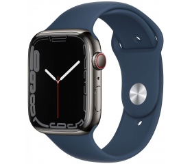 Apple Watch Series 7 45mm GPS + LTE Grafit-Kék