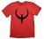 Quake "Logo" piros póló L