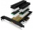 RaidSonic Icy Box PCIe 2xM.2 adapter hűtőbordával
