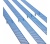 BitFenix háló csíkok Shinobi XL házhoz - kék