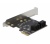 Delock 4 SATA portos PCIe x1 bővítőkártya