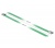 Delock r.m. acél kábelkötegelők 400mm 10db zöld