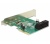 DELOCK Adapter Hibrid 4x belső Sata 6Gb/s RAID PCI