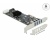 Delock PCIe x4 kártya - 4 USB 3.2 Gen 1 Type-A