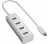 Sharkoon 4 portos USB Type-C alumíniumhub ezüst