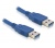 Delock USB 3.0-A/A 0,5m kék