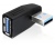 DELOCK Adapter USB 3.0 male-female angled 270° hor