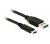 Delock USB 3.1 Gen2 A > Type-C 0,5m fekete