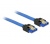 Delock SATA 6 Gbps egyenes/egyenes fém kék 70cm