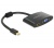DELOCK Átalakító mini Displayport male to HDMI/VGA