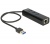 Delock USB 3.0-s elosztó 3 porttal + 1 Gigabit LAN