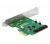 Delock 2 portos SATA PCI Express Kártya RAID-del