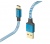 Hama FIC E3 Reflective USB-A / USB-C 1,5 m kék