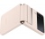 Samsung Galaxy Z Flip4 kihajtható bőrtok barack