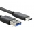 Vcom USB Type-C 3.1 - USB 3.0 1M Fekete
