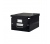 Leitz Irattároló doboz, A4, lakkfényű, Fekete