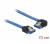 Delock SATA kábel egyenes/bal Kék 70cm