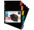 Viquel Regiszter műanyag, A4 Maxi, 6 részes fekete